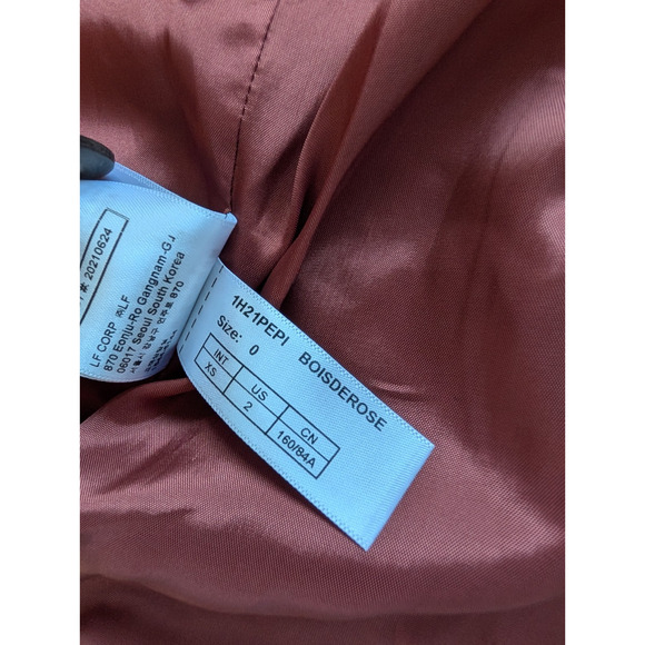 NWT Ba&sh Double Breasted Wool Coat Size 0 US 2 Pink Red - Picture 12 of 12